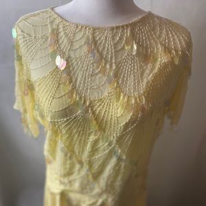 OLEG CASSINI vintage 80s party outfit.